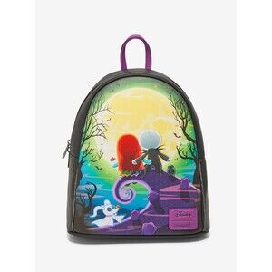 Loungefly Disney The Nightmare Before Christmas Jack & Sally Doll Mini Backpack